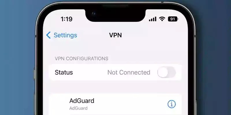Tiến hành tắt VPN trên thiết bị IOS